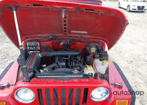 2001 Jeep Wrangler Sport из США, поврежденный, VIN 1J4FA49S91P303185